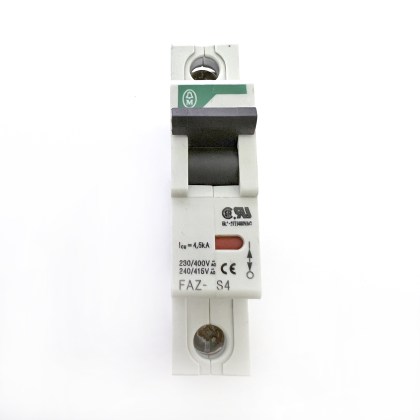 Moeller Faz FAZ-S4 S4 4A 4 Amp MCB Circuit Breaker Type S